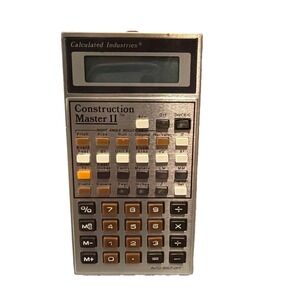 VTG Calculated Industries Construction Master II Calculator Trig Working